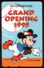 Disney Store Grand Opening 1995 (Ueno Abab) #168916 (Baseball) MINT Phone Card
