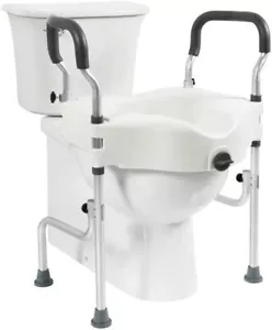 RRP £120 Angel Shield Raised Toilet Seat Toilet Assistance Cushions Adjustable - Picture 1 of 8