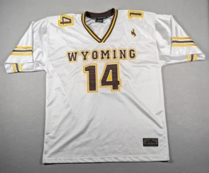 Wyoming Cowboys Jersey Mens Size XL White Football Mountain West Laramie - Picture 1 of 12