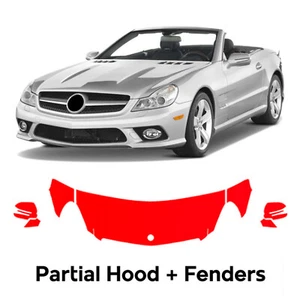 Hood Precut PPF Paint Protection Film For Mercedes Benz SL550 2009-2011 - Picture 1 of 8