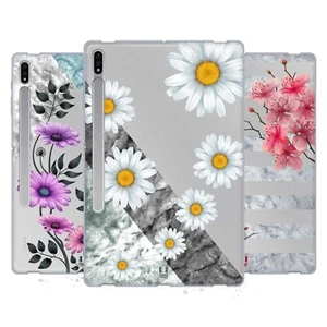 HEAD CASE DESIGNS MARBLE & FLORALS SOFT GEL CASE FOR SAMSUNG TABLETS 1 - Picture 1 of 10
