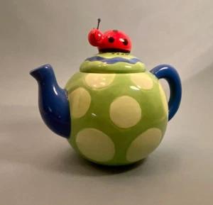 "Colorida olla de té Burton & BURTON ""Busy Bugs" - Imagen 1 de 7