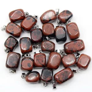 50pc Natural Golden Swan Stone Irregular Pendant Jewelry Making Charms Wholesale - Picture 1 of 3