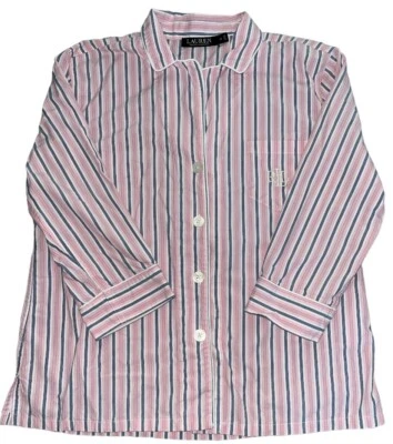 Ralph Lauren LRL Etiqueta Negra Mujer Mediana Camisón Pijama Bordado Logo Foto 1 de 4