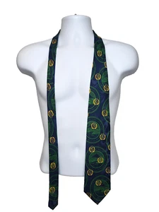 VINTAGE University of OREGON DUCKS Hand Made 100% Silk NECK TIE Ltd Edition - Picture 1 of 5