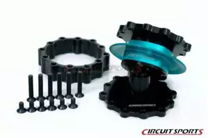 Circuit Sports Steering Wheel Quick Release Kit Ver. 3 - 47mm - Teal/Black - Foto 1 di 4