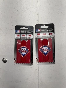 MLB Philadelphia Phillies 2 Pack 3 in 1 Mobile Wallet - Picture 1 of 3