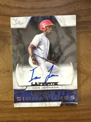 2019 Leaf Ultimate Rookie Signatures Ivan Johnson #RS-IJ1 Auto - Image 1 of 2