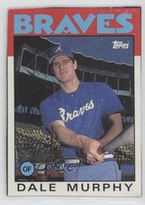 1986 Topps Wax Box Bottom Dale Murphy #M