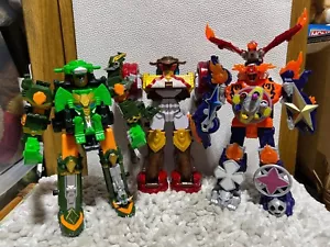 Power Rangers Super Ninja Steel Deluxe Bull, Rumble & Tusk Blaze Megazord Figure - Picture 1 of 24
