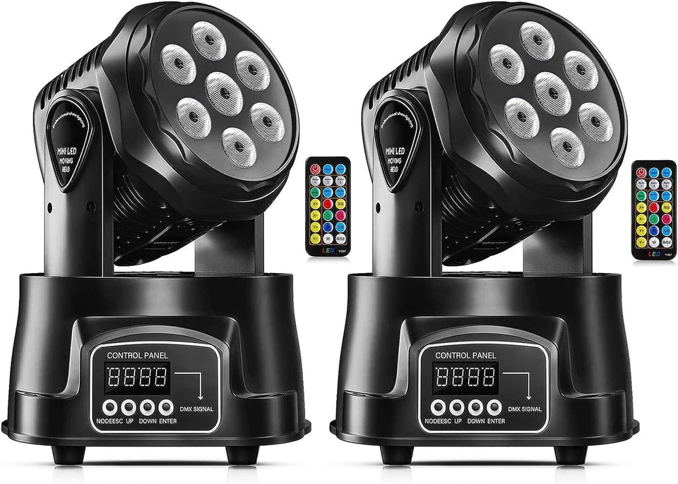 U`King ZQ02018 LED RGBW Moving Head Light DMX Spot ONLY GET WHAT'S IN THE PICS