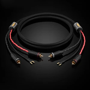 Audio cable for audiophile turntables tonearms gramophones and LP record players - Picture 1 of 4