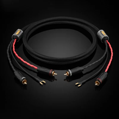 Audio cable for audiophile turntables tonearms gramophones and LP record players - Image 1 of 4