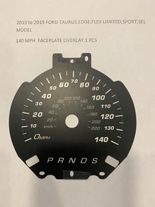 2013-2019 Ford Taurus,EGDE,Flex, Ltd, SP,SEL Speedometer MPH Faceplate Overlay - Picture 1 of 1