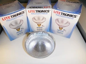 LOT OF 3 LITETRONICS COMMERCIAL DISPLAY HALOGEN PAR 38 SPOT 60W 120V NEW IN BOX - Picture 1 of 5