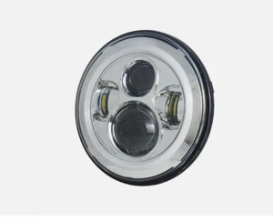 Harley Davidson Motorcycle Chrome LED Daymaker DRL Halo Headlight - FLHX FLHR - Picture 1 of 10