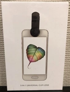5-In-1 Universal Clip Lens for Mobile Phones (LUXHD450) - New - Picture 1 of 4