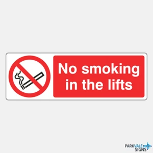 No Smoking In The Lifts Signs - Imagen 1 de 1
