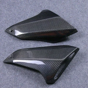 Cubierta de admisión de aire carenado lateral para tanque de fibra de carbono 2014-2016 FZ09, sarga brillante - Imagen 1 de 1