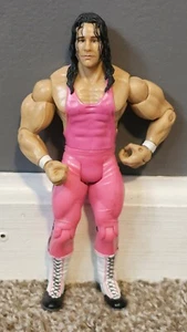 wwe BRET HART jakks CLASSIC SUPERSTARS LIMITED EDITION wrestling FIGURE pink - Picture 1 of 2