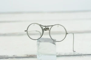 Vintage 1930's KINGS Safety Goggles Glasses Steampunk Motorcycle Eye Glasses Col - Picture 1 of 11