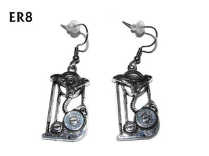 Steampunk Schmuck Ohrringe Zahnräder Zahnrad Hypoallergen Edelstahl #ER8 - Bild 1 von 4