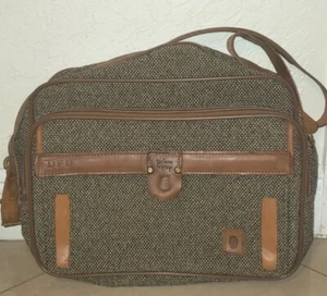 Vintage Hartmann Tweed  Leather shoulder Bag Carry On Duffle weekender MCM - Picture 1 of 18