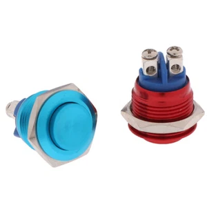 1Pc Momentary Push Button Switch 16mm Waterproof Mount Button Swi_xp - Picture 1 of 16