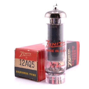One Excellent ZENITH 12AQ5 Tube NOS NIB Black Plate D Getter Test[%]: 110 TV-7 - Bild 1 von 1