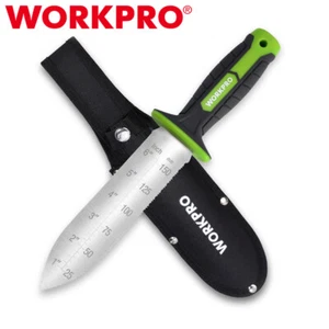 WORKPRO Hori Hori Garden Knife Weeding Digging Tool 7" Blade TRP Handle w/Sheath - Picture 1 of 11