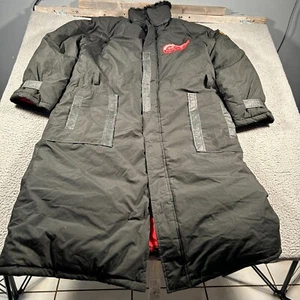 Abrigo Detroit Red Wings Para Hombres XL Negro Jugador Profesional NHL Hockey Deportes Cremallera Completa - Imagen 1 de 12
