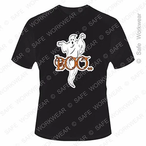 Halloween Horror BOO T-shirt -D4- The Ghost - for Mens-Ladies-Kids - Picture 1 of 6