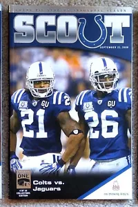 INDIANAPOLIS COLTS-JACKSONVILLE JAGS 2008 PROGRAMMA-LUCAS OIL STAD STAGIONE DI APERTURA - Foto 1 di 1