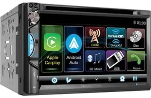 SOUNDSTREAM DOUBLE-DIN 7" DVD CD BLUETOOTH APPLE CARPLAY ANDROID AUTO SIRIUSXM - Picture 1 of 11