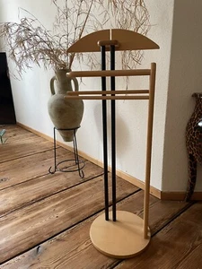 KLEIDERSTÄNDER - Begehbarer Kleiderschrank - Buche Stummer Diener - Bild 1 von 4