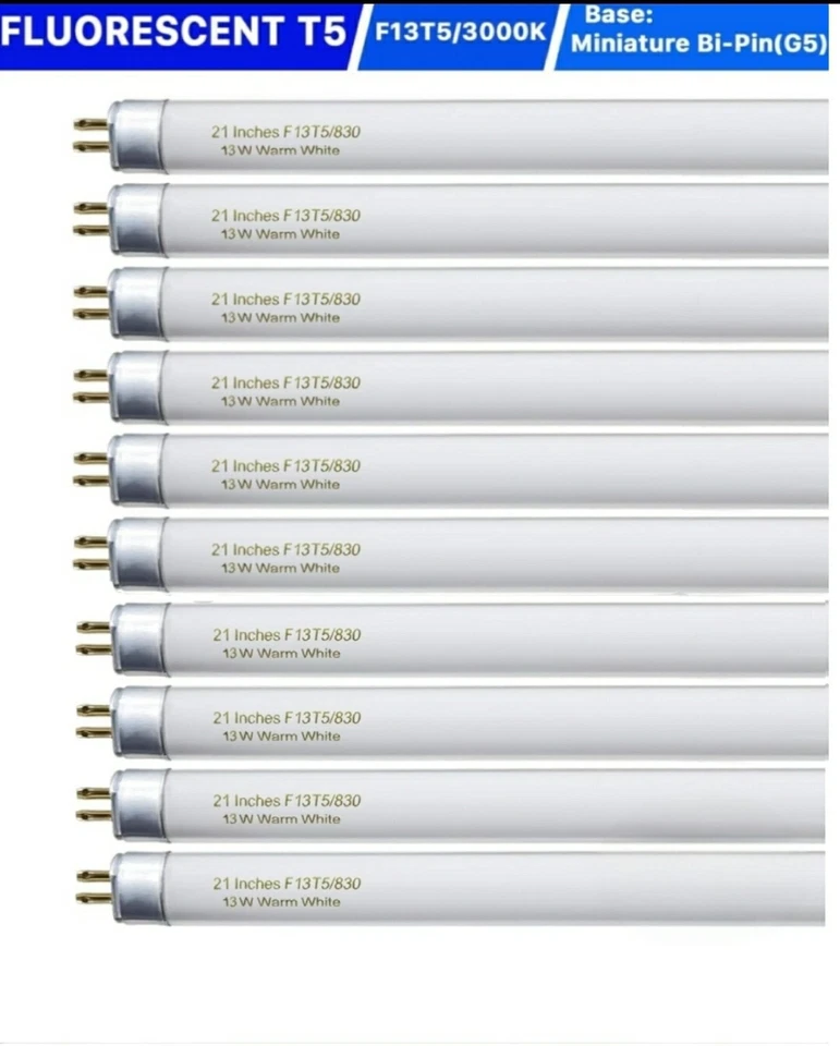 SATCO S1905 8-watt Mini Bi Pin T5 Preheat Lamp Warm White