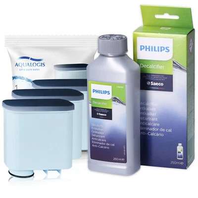 3x Water Filter For Saeco Philips LatteGo CA6903 Descaler Philips CA6700 250ml - Image 1 of 4