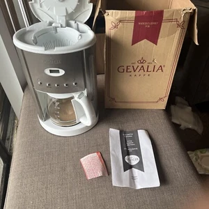 Gevalia Stainless Steel White 12 Cup CM 500 Coffee Maker New Open Box - Picture 1 of 9