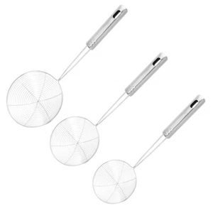 Kitchen Tool Spider 3X Mesh Strainer Spoon Handle Pasta Maker Fried - Picture 1 of 8