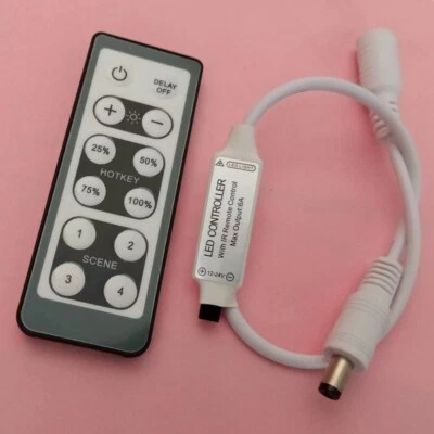 Mini 12key DC12V 24V infrared dimmer Remote Controller 6A for Led Strip Light - Image 1 of 4