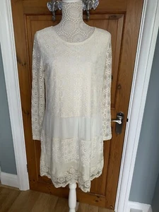Ladies Lace Cream Dress by Choklate Size M NWT - Picture 1 of 7