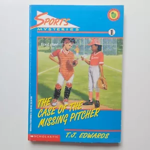 The Case of Missing Pitcher by T.J. Edwards Sports Mysteries #1 PB Book GC - Foto 1 di 7