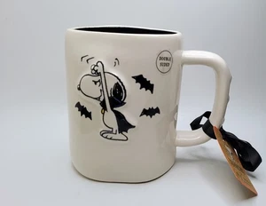Peanuts Snoopy KAFFEETASSE von Rae Dunn Groß Erhöht Snoopy & Fledermäuse Neu 18 Unzen - Bild 1 von 8