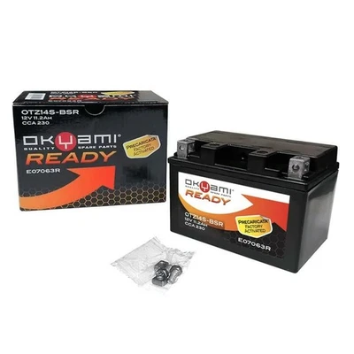 Batteria OKYAMI YTZ14S pronta all'uso per Benelli 1130 Tornado Tre 2007-2007 Foto 1 de 2