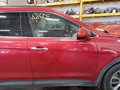 2017 Santa Fe Right Passenger Side Front Door Assembly Color: Red Vr4 - Image 1 of 4