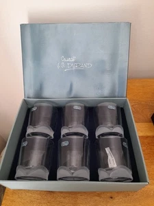 Bicchieri da whisky JG Durand Crystal x 6 base smerigliata - Foto 1 di 5