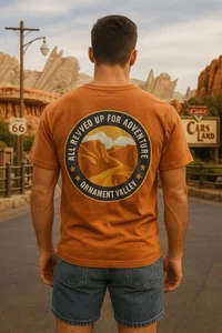 Disney Radiator Springs Cars Land All revved up 100% Organic Cotton T-shirt XXL - Picture 1 of 7