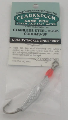 Clarkspoon 00RBMS-SF Größe 00 Flash Maßstab Clarkspoon Silber Flash / Rot Perlen - Bild 1 von 2