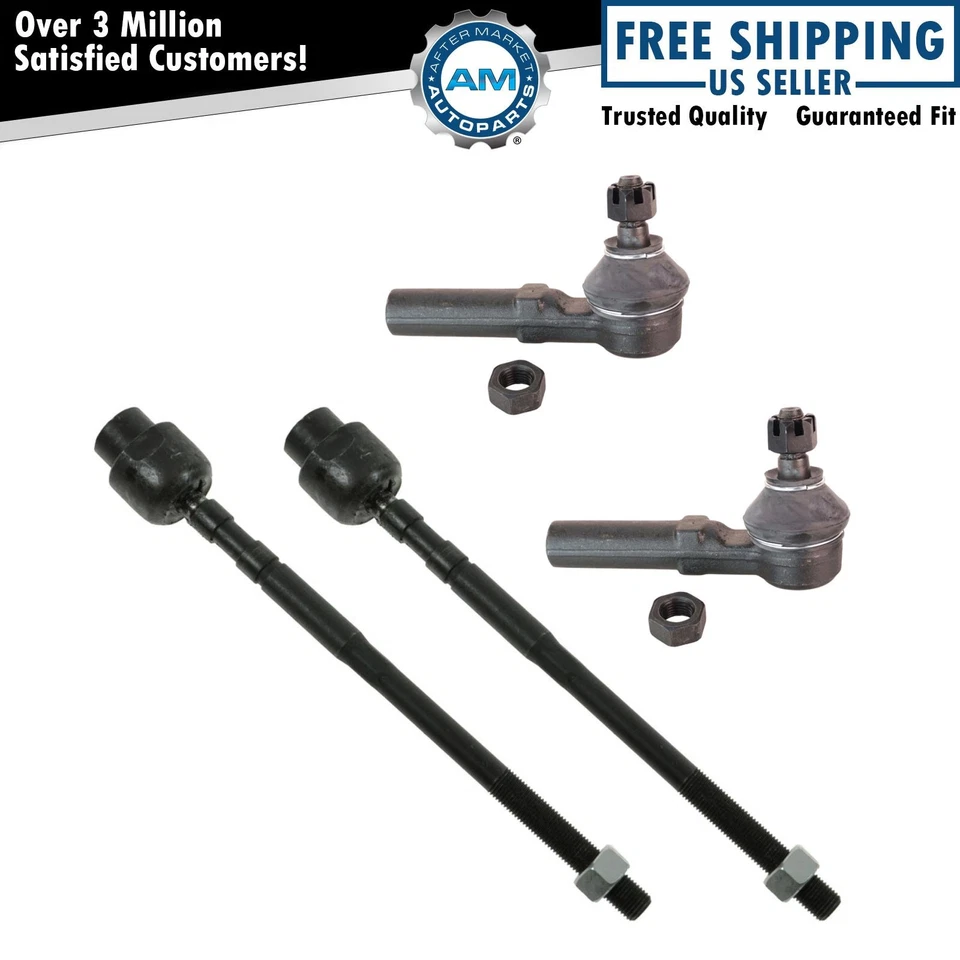4pc Front Inner & Outer Tie Rod Kit Set for Chrysler Dodge Plymouth - Image 1 of 3