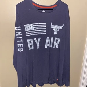 UA Project Rock Veterans Day United By Air T-Shirt Under Armour Military XL blau - Bild 1 von 10